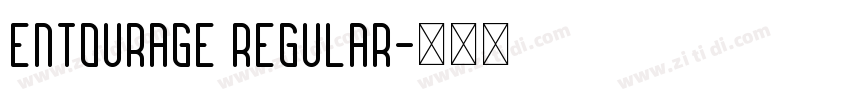 Entourage Regular字体转换